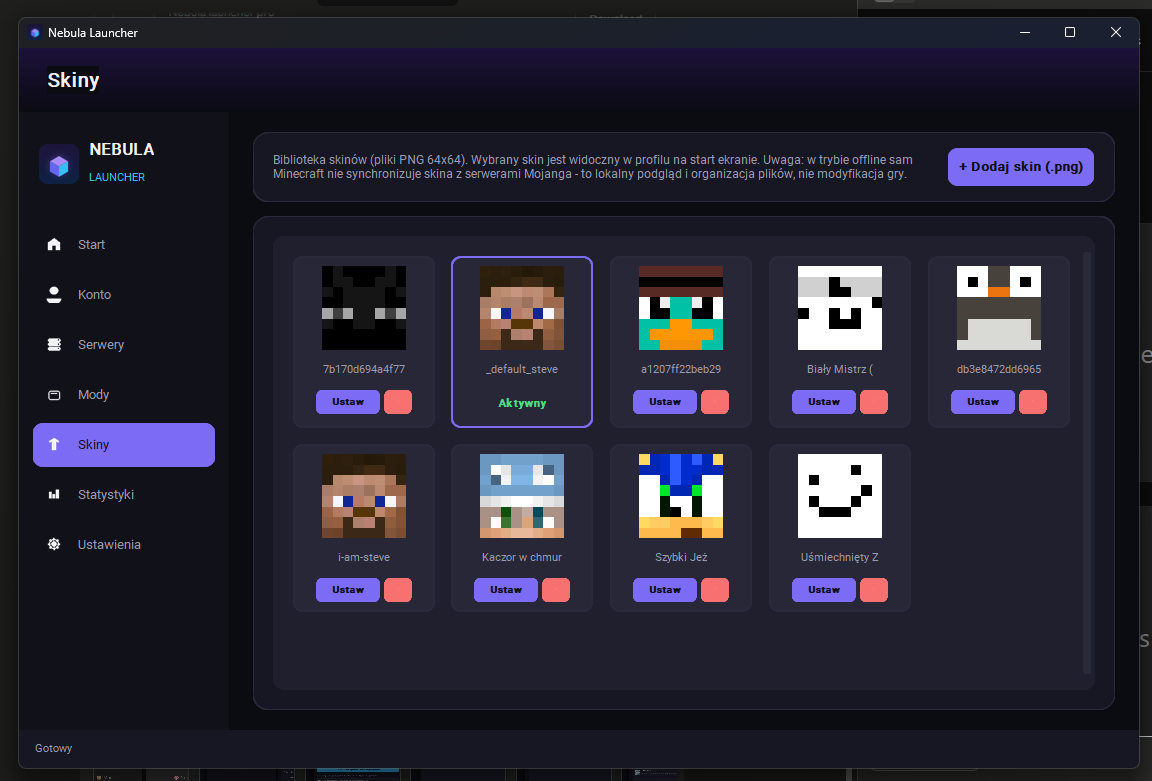 Skins Library